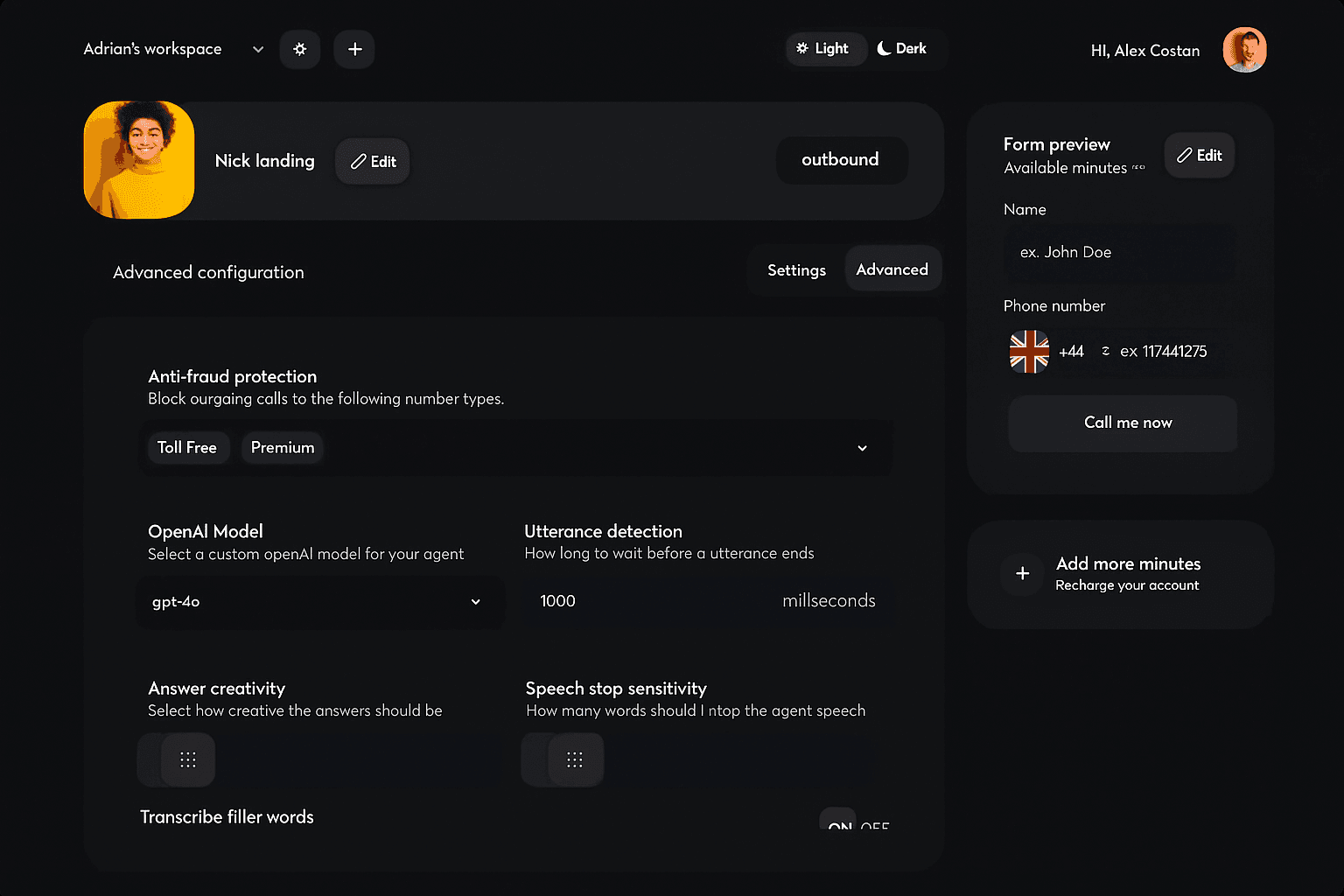 Advanced Call Tracking